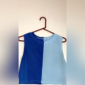 Blue Crop Top